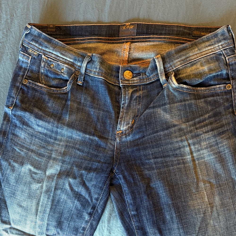 Citizens Of Humanity Indigo Washed Ankle Jeans